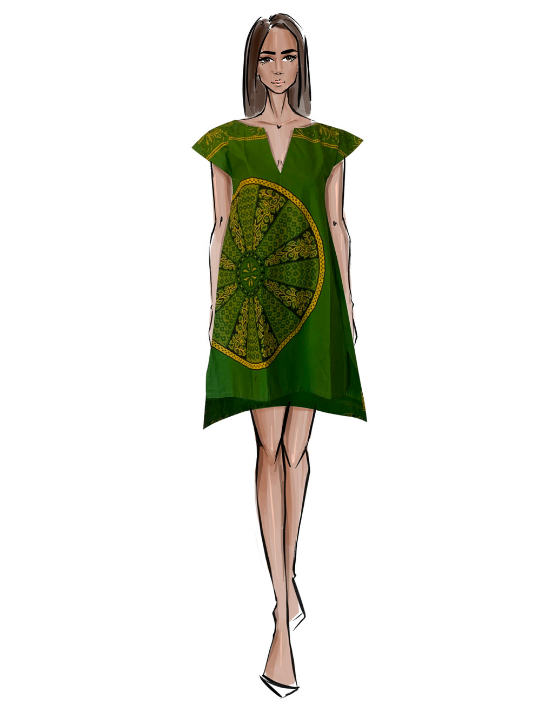 Green Akili Shift Dress IV
